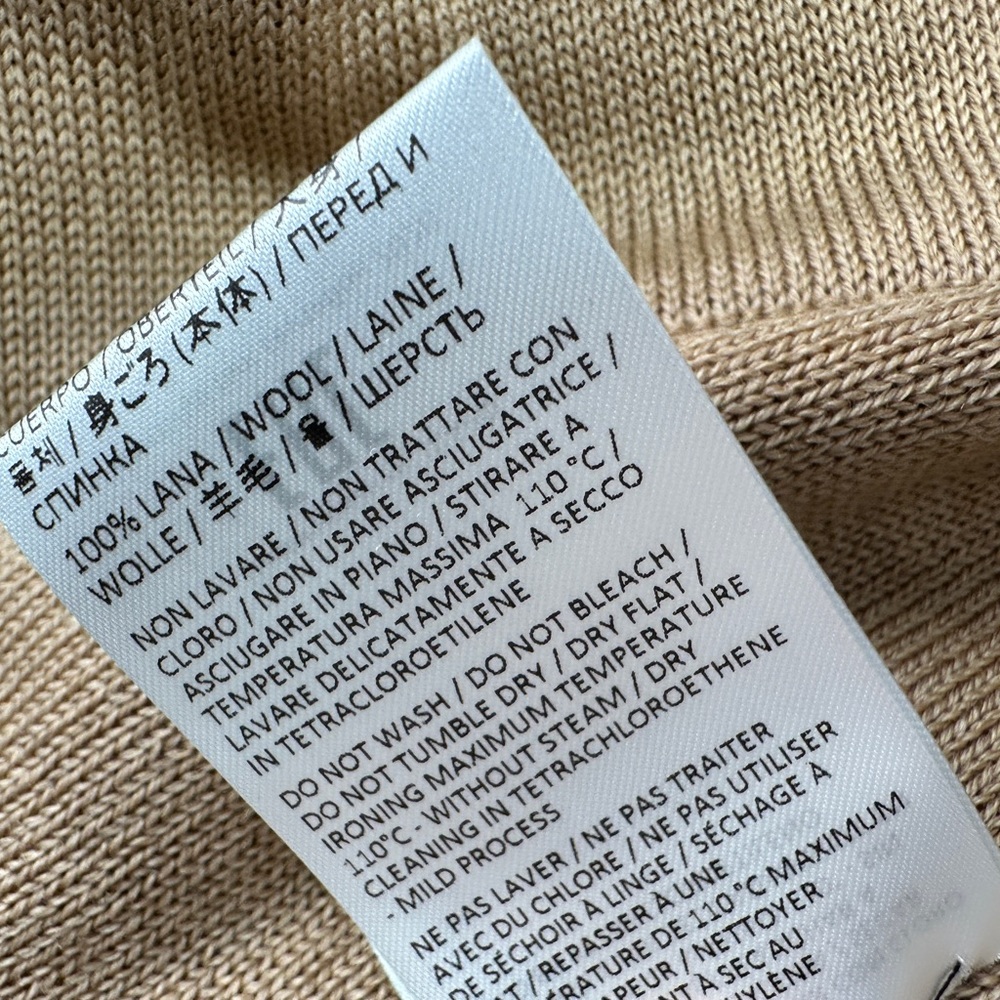 Eleventy Wool Infinity Scarf Tan - Picture 6 of 6